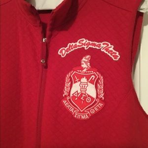 Red Delta Sigma Theta Sorority Vest
